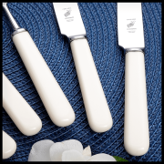 Cream immitation bone handle cutlery  – detail